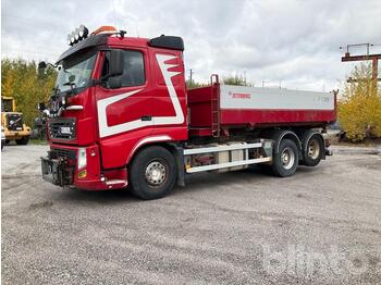 Dropside/ flatbed truck VOLVO FH 6X2 fullt plogutrustad