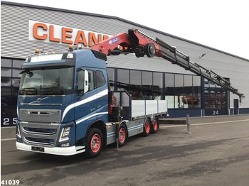 Dropside/ flatbed truck Volvo FH 16.650 8x4 HMF 85 ton/meter laadkraan
