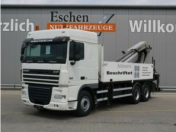 Dropside truck DAF XF 105.410, 6x4, EEV, Palfinger PK 38502 B Kran