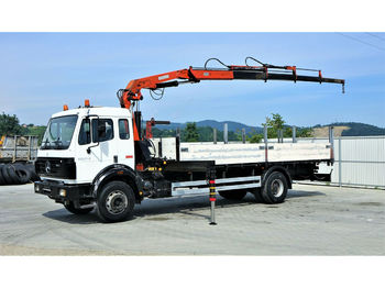 Dropside truck Mercedes-Benz 1824 Pritsche 7,10m+ Kran*4x2*Topzustand!