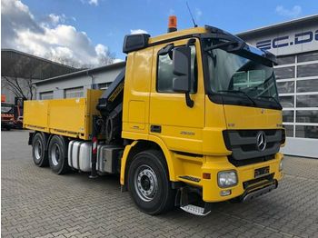 Dropside truck Mercedes-Benz ACTROS 2655 6x4 E5 Pritsche Kran Palfinger 23002