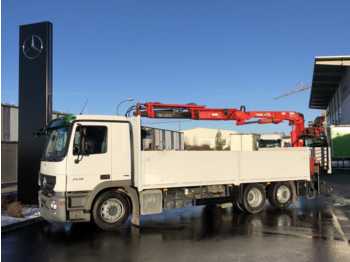 Dropside truck Mercedes-Benz Actros 2536 LL Baustoffpritsche/Heckkran