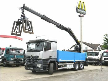 Dropside truck Mercedes-Benz Arocs 2545 L Pritsche Heckkran Palf. PK 21001