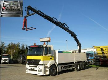 Dropside truck Mercedes-Benz Axor 2540 L 6x2 Pritsche Heckkran Lift/Lenk