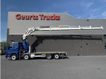 Flatbed truck Mercedes-Benz ACTROS 3755+HIAB 1055 EP-6 HIPRO KRAAN/KRAN/CRAN