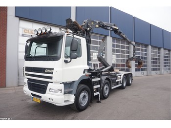 Hook lift truck Ginaf X 4241 S 8x4 Palfinger 17 ton/meter Z-kraan: picture 1