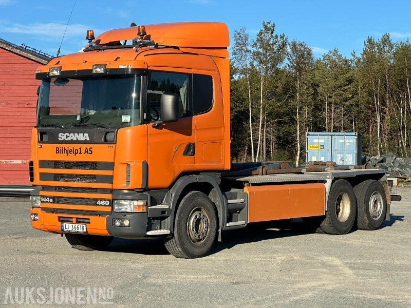 Hook lift truck 2000 Scania R144 - 460 Krokbil