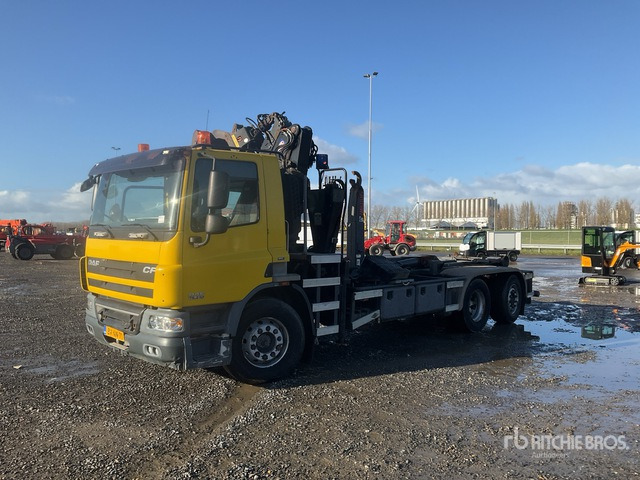 Hook lift truck 2008 DAF FAN CF 75 6x2 Hooklift Truck