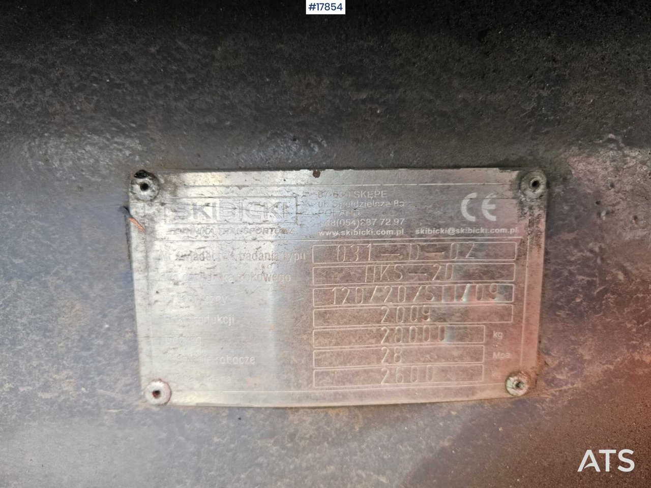 Hook lift truck 2009 DAF CF 85.410