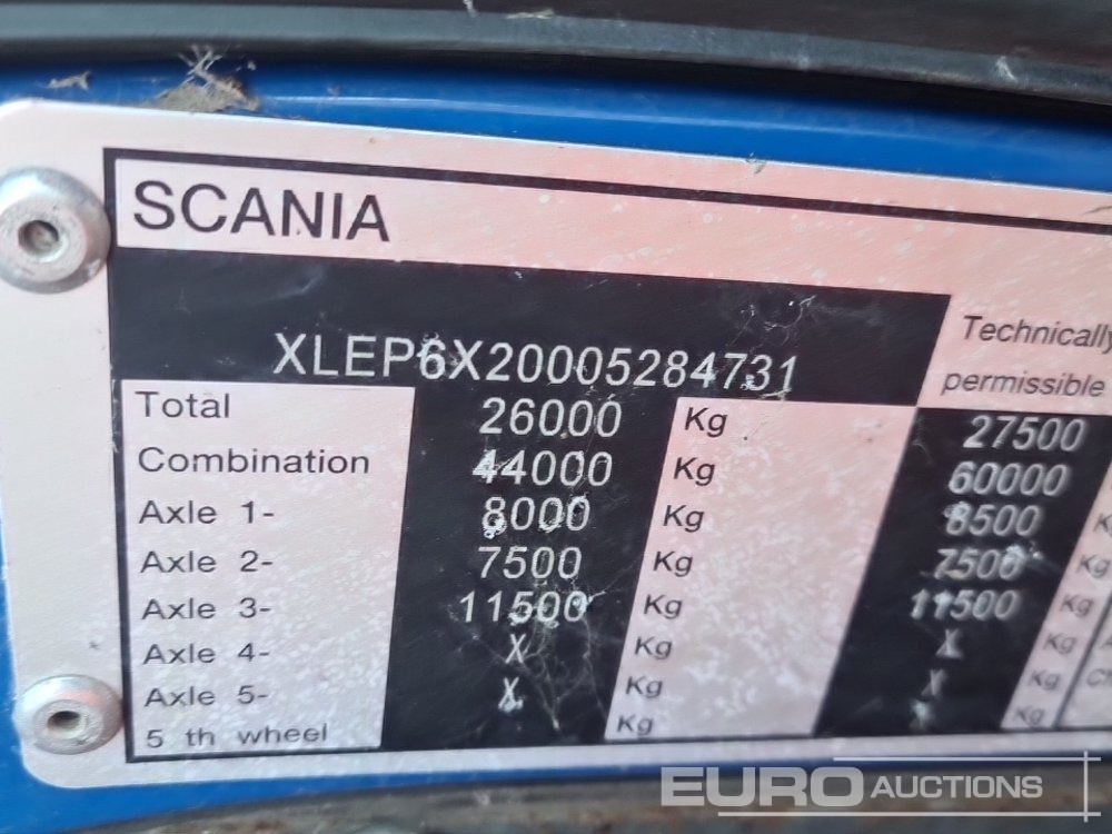 Hook lift truck 2012 Scania P360