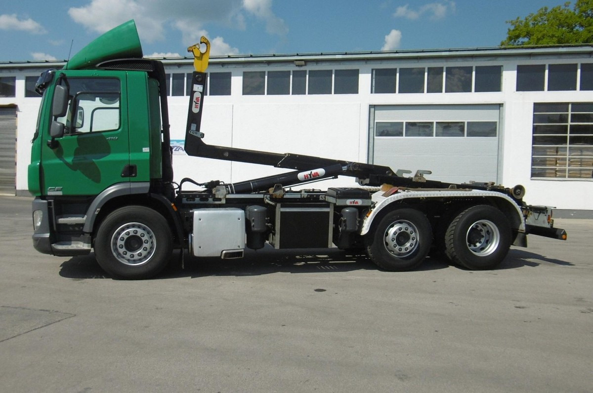 Hook lift truck DAF CF410 Abroller Haken Euro 6c TOP Lkw