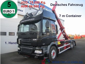 Hook lift truck DAF CF 510 ATe Space Cab 7m zGG. 70t. Deutscher LKW