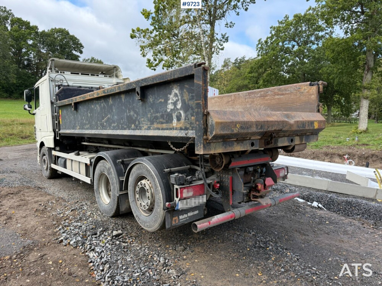 Hook lift truck DAF FAN XL510Z hooklift with flatbed
