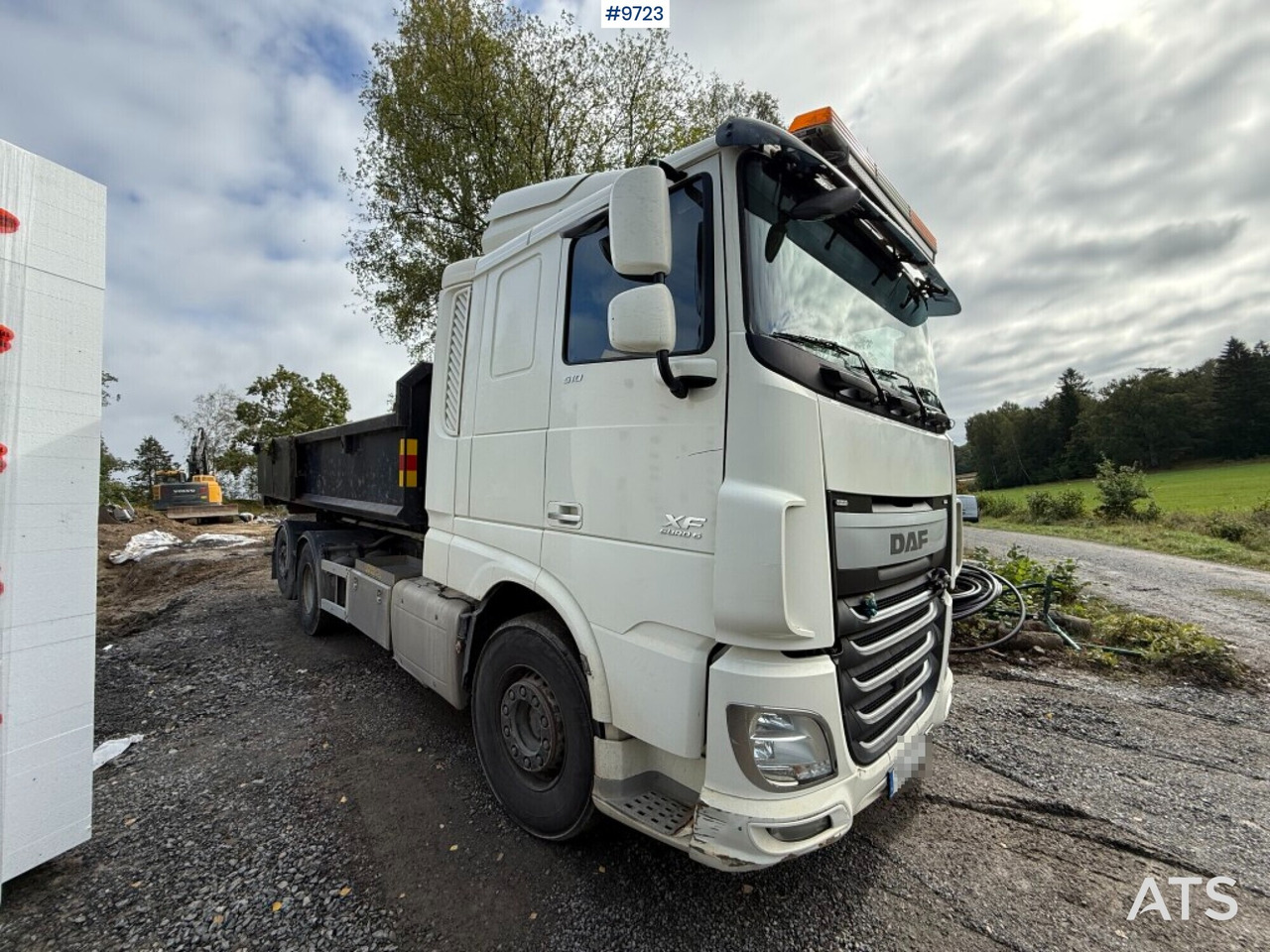 Hook lift truck DAF FAN XL510Z hooklift with flatbed