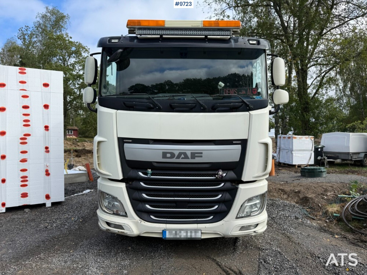 Hook lift truck DAF FAN XL510Z hooklift with flatbed