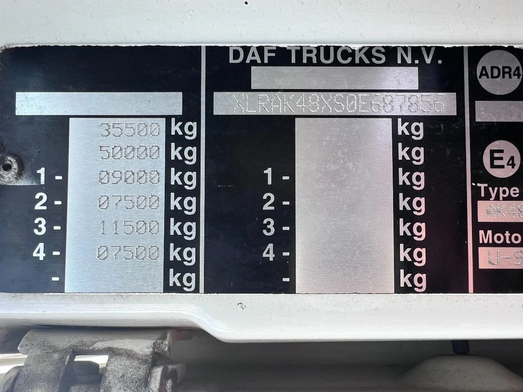 Hook lift truck DAF XF 105.480 6X2 EURO 3 + VDL HOOKLIFT + MANUAL GE
