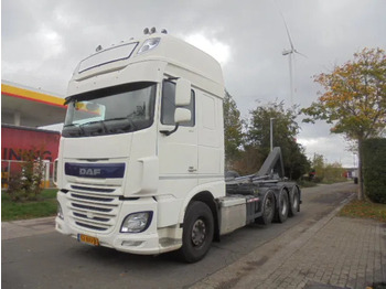 Hook lift truck DAF XF 106 510 8X2 TRIPLE NL TRUCK