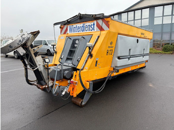 Hook lift truck  Epoke Salzstreuer Winterdienst Bandstreuer