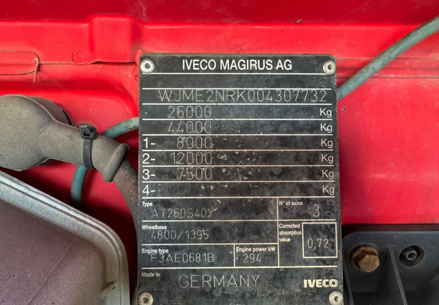 Hook lift truck IvecoStralis 400 6x2 Palfinger