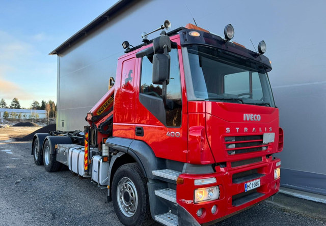 Hook lift truck IvecoStralis 400 6x2 Palfinger