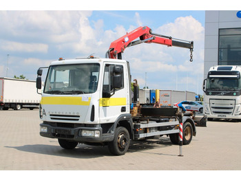 Hook lift truck Iveco EUROCARGO ML120E17, CRANE HMF 835-K1 