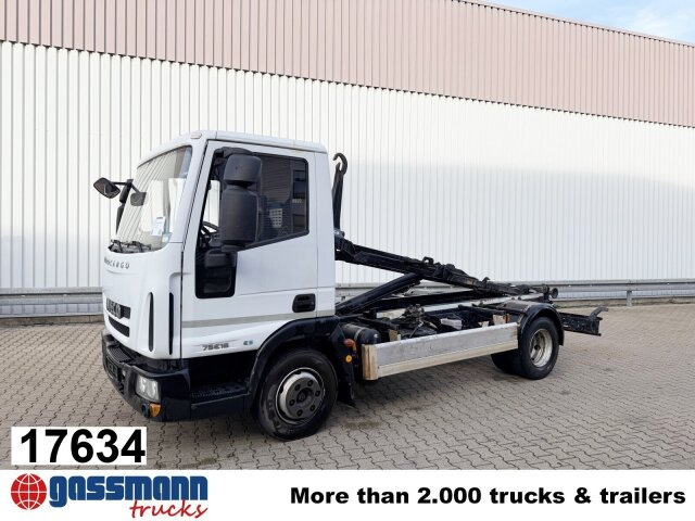 Hook lift truck Iveco EuroCargo ML75E16 4x2, City-Abroller