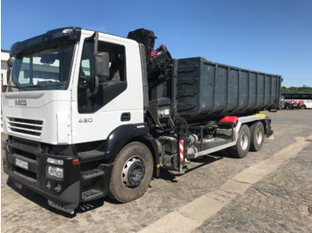 Hook lift truck  Iveco STRALIS, 260S43Y/TN, hákový nosič kontajnerov s hydraulickým žeriavom