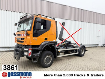 Hook lift truck Iveco Trakker AT190T33W/P 4x4, Winterdienstausstattung