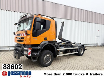 Hook lift truck Iveco Trakker AT190T33W/P 4x4, Winterdienstausstattung