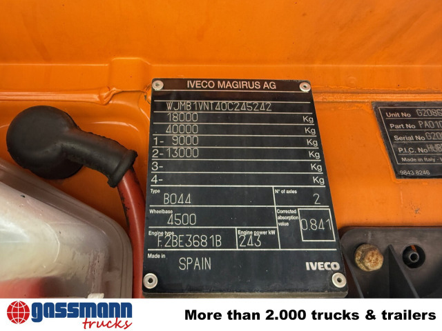 Hook lift truck Iveco Trakker AT190T33W/P 4x4, Winterdienstausstattung