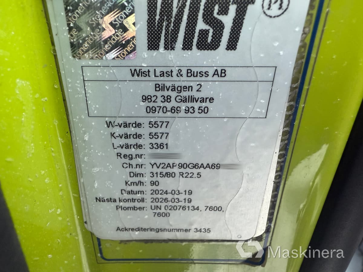 Hook lift truck Kombinationsbil Volvo FH16 JOAB L24