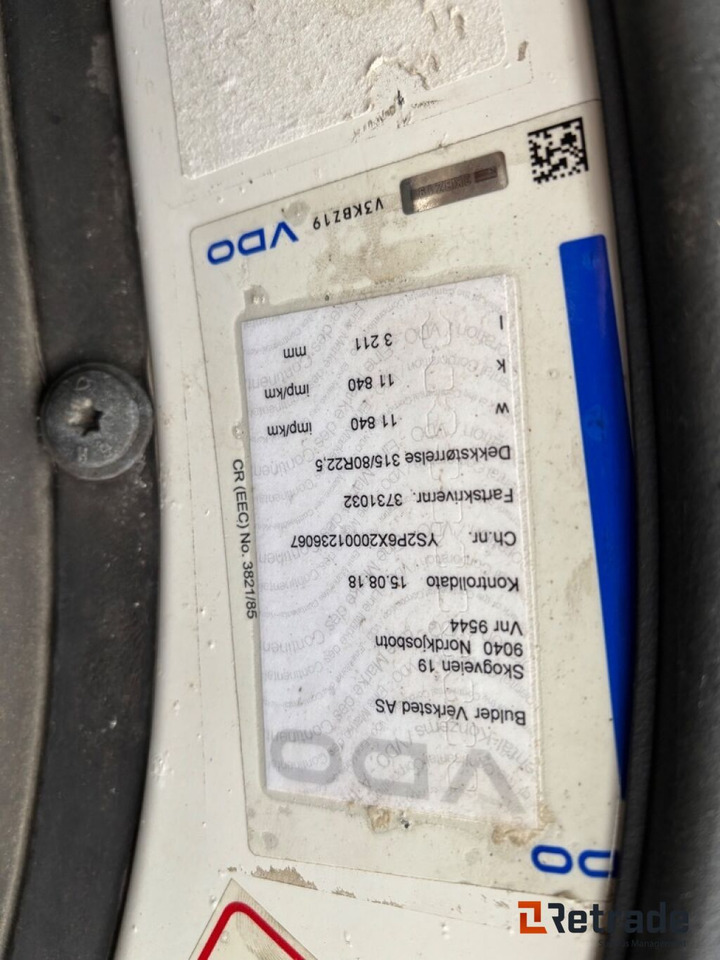 Hook lift truck Krokbil Scania 124G