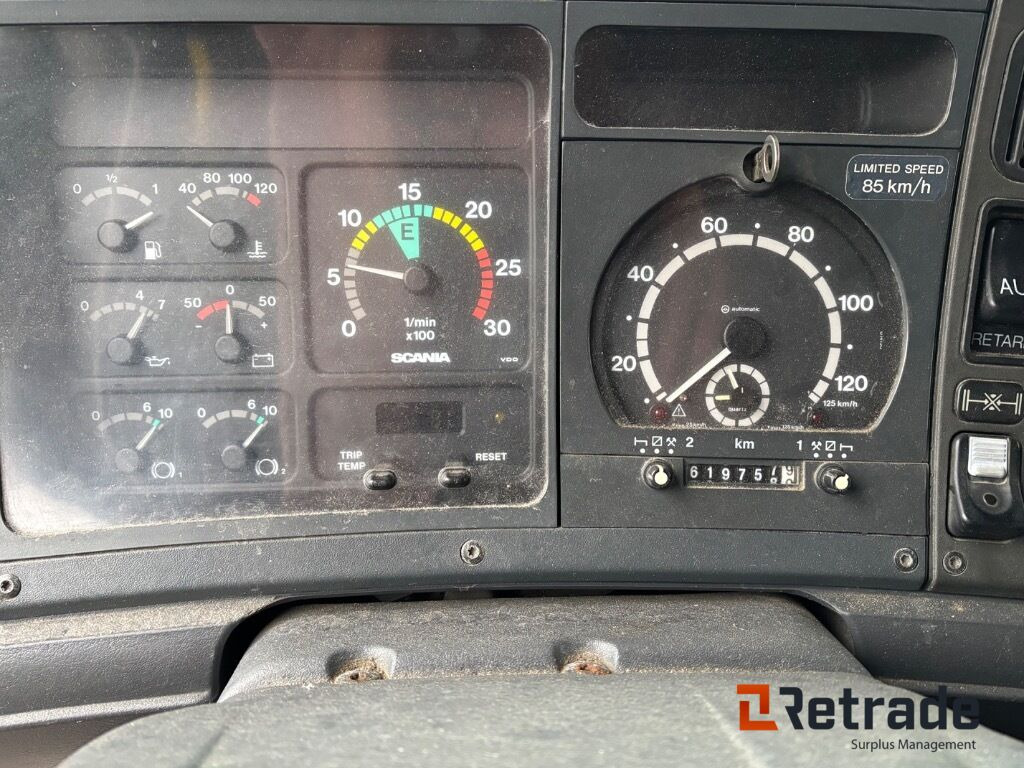 Hook lift truck Krokbil Scania 124G