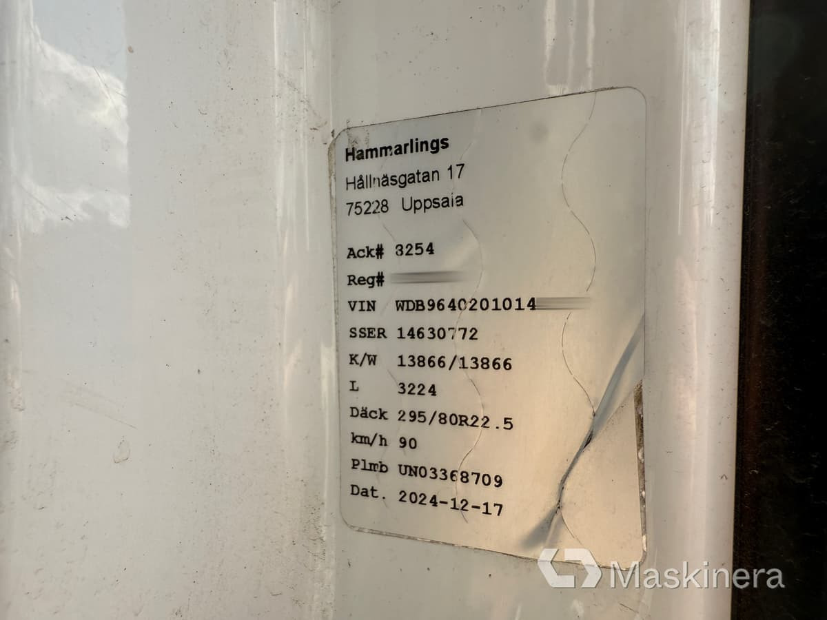 Hook lift truck Lastväxlare Mercedes Arocs 2551