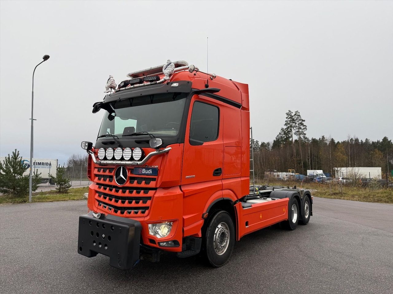 Hook lift truck Lastväxlare Mercedes-Benz Arocs -2022 | JOAB | Plogutrustad