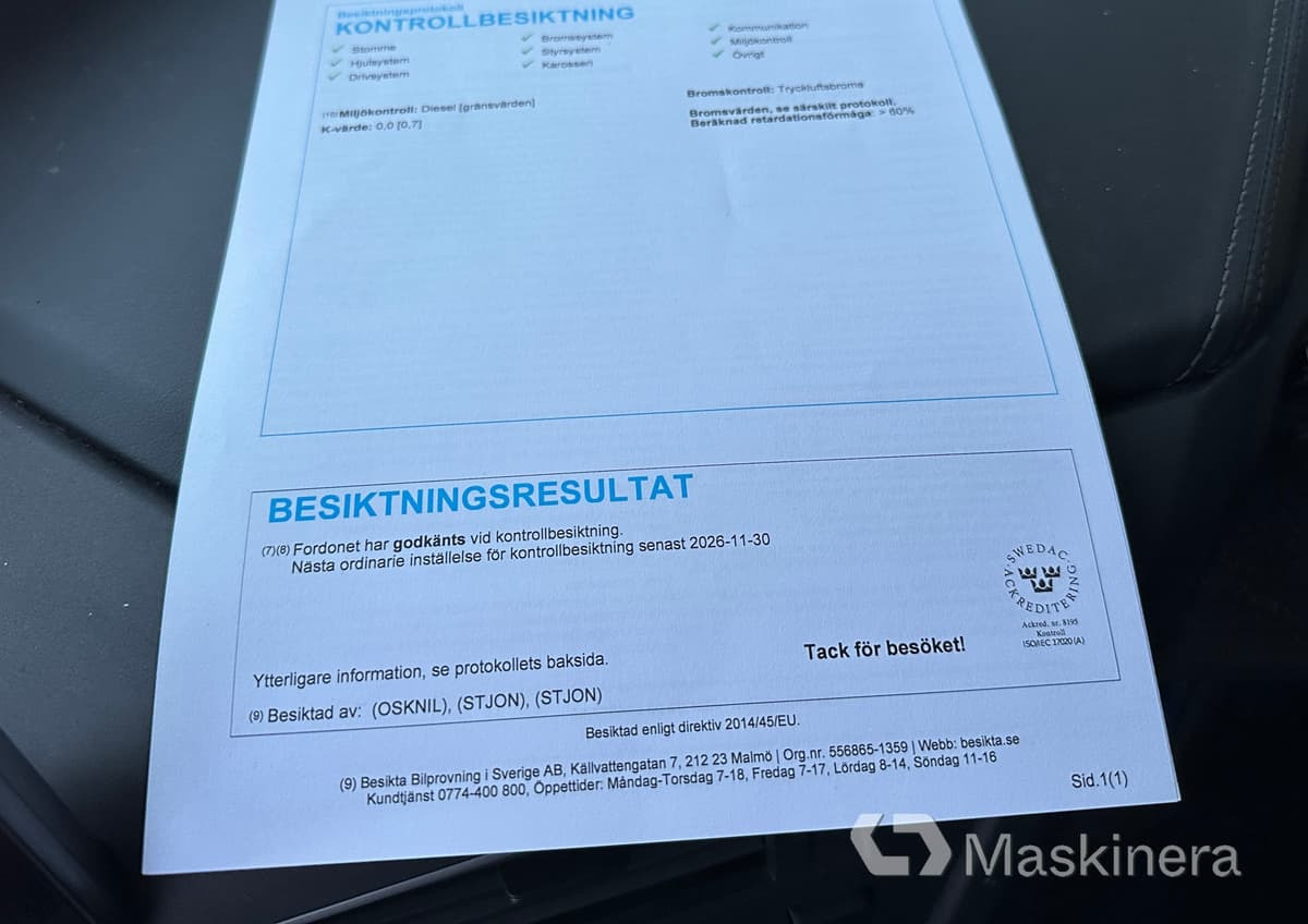 Hook lift truck Lastväxlare Volvo FH med sprider & flak