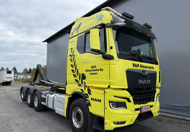 Hook lift truck MANTGX 35.510 Varusteltu!