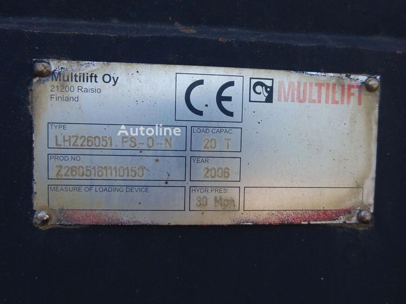 Hook lift truck MAN 26.310 TGA - Hook lift truck