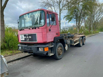 Hook lift truck MAN 26.372K 6x4 Abrollkipper AHK Blatt/Blatt