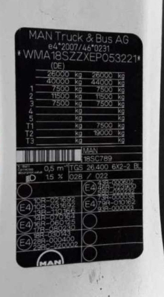 Hook lift truck MAN 26.400 ABROLLER HIAB