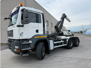 Hook lift truck  MAN 26-480. 6x6. Klima.