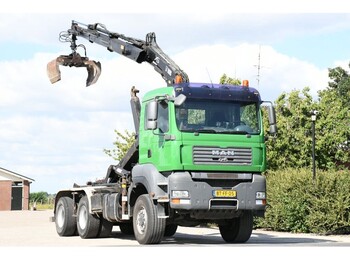 Hook lift truck MAN TGA 33.400 6x6 !!KRAAN/HAAK/CONTAINER!! WIDESPREAD!!TOP!