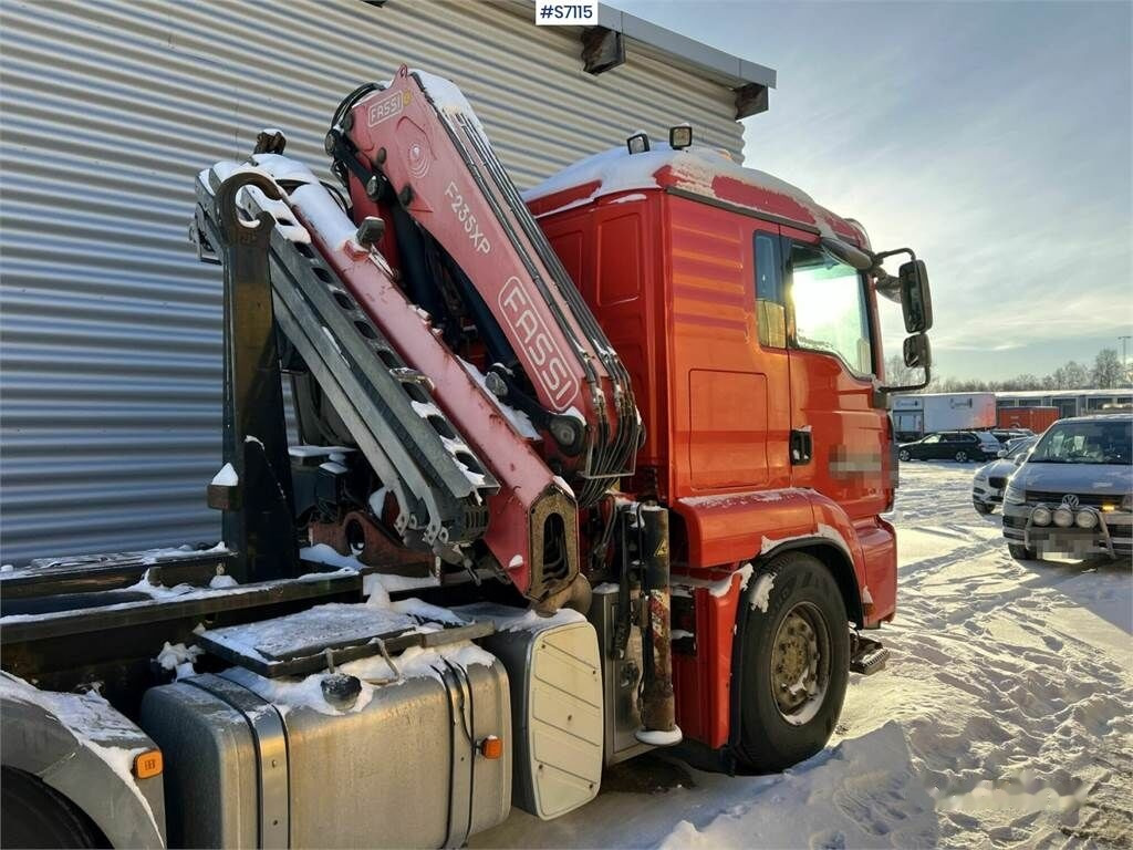 Hook lift truck MAN TGA 35.480 Hook Truck 8x4 with FASSI F235XP Crane