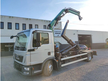 Hook lift truck MAN TGL 12.250 Euro6 Container kraan Copma 55.3