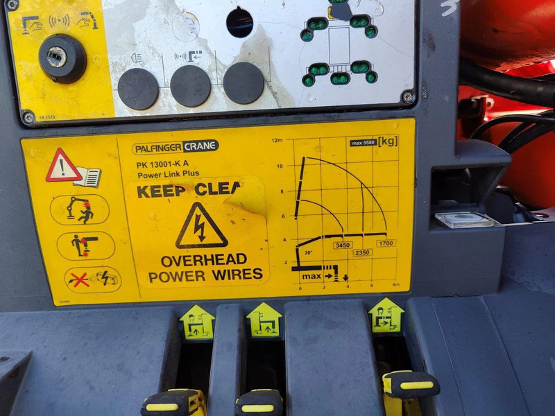 Hook lift truck MAN TGM 18.290 Container + Palfinger PK13001