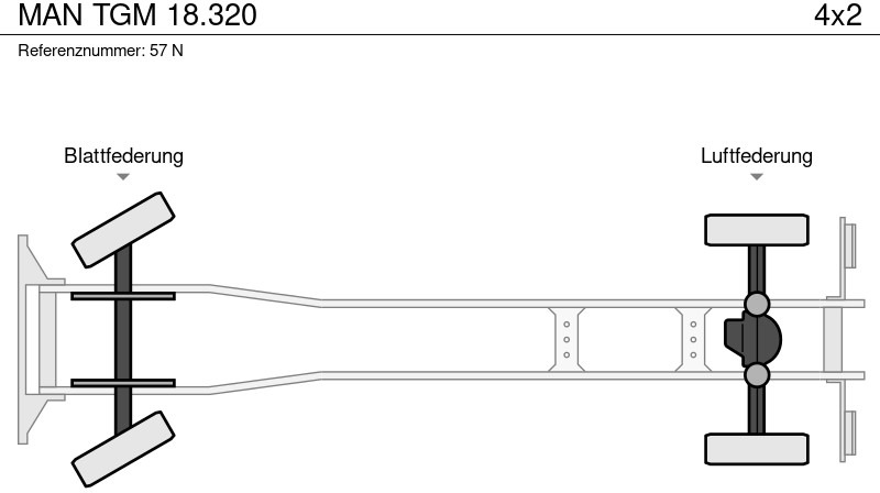 Hook lift truck MAN TGM 18.320