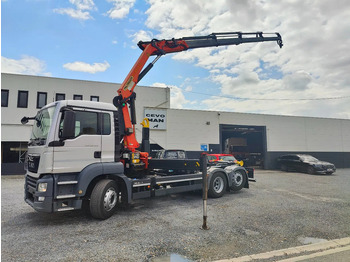 Hook lift truck MAN TGS 26.420 Container / Palfinger PK18002
