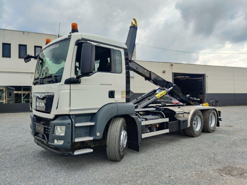 Hook lift truck MAN TGS 26.440 6x4 Euro6 Container Marrel