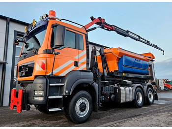 Hook lift truck  MAN TGS 28.400 6x4-4 BL Palfinger PK12002 Kran Euro5