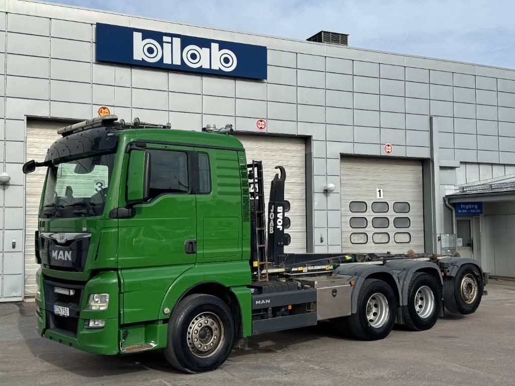 Hook lift truck MAN TGX 35.480 8x4-4 Lastväxlare